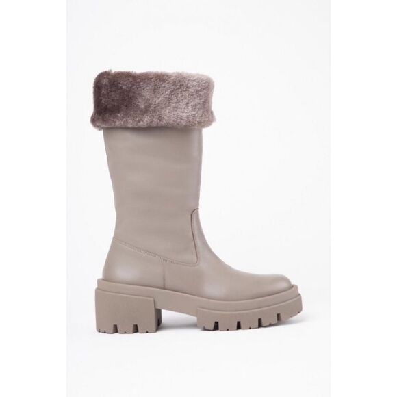 Free People x Equitaire Charlee Mid Shearling Fur Boots $348 - Picture 11 of 14
